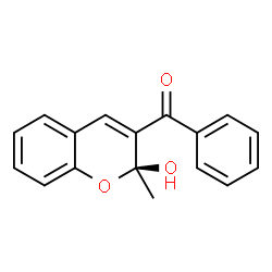 ChemSpider 2D Image | [(2S)-2-Hydroxy-2-methyl-2H-chromen-3-yl](phenyl)methanone | C17H14O3
