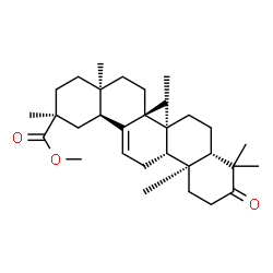 ChemSpider 2D Image | Methyl (5beta,8alpha,9beta,10alpha,14beta,17alpha,18alpha)-3-oxoolean-12-en-30-oate | C31H48O3