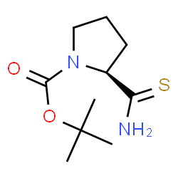 ChemSpider 2D Image | (S)-1-Boc-pyrrolidine-2-carbothioamide | C10H18N2O2S