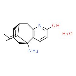 ChemSpider 2D Image | (1R,9R,13E)-1-Amino-13-ethylidene-11-methyl-6-azatricyclo[7.3.1.0~2,7~]trideca-2(7),3,10-trien-5-one hydrate (1:1) | C15H20N2O2