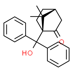 ChemSpider 2D Image | (1R,4R)-1-[Hydroxy(diphenyl)methyl]-7,7-dimethylbicyclo[2.2.1]heptan-2-one | C22H24O2