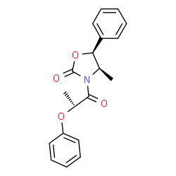 ChemSpider 2D Image | (4R,5S)-4-Methyl-3-[(2R)-2-phenoxypropanoyl]-5-phenyl-1,3-oxazolidin-2-one | C19H19NO4