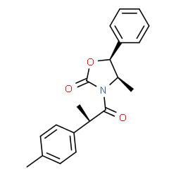 ChemSpider 2D Image | (4R,5S)-4-Methyl-3-[(2R)-2-(4-methylphenyl)propanoyl]-5-phenyl-1,3-oxazolidin-2-one | C20H21NO3