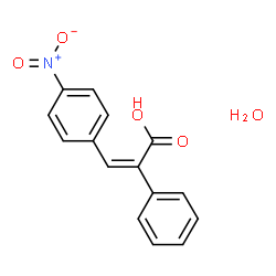 ChemSpider 2D Image | (2Z)-3-(4-Nitrophenyl)-2-phenylacrylic acid hydrate (1:1) | C15H13NO5