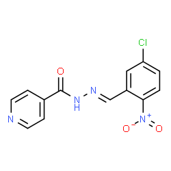 ChemSpider 2D Image | N'-[(E)-(5-Chloro-2-nitrophenyl)methylene]isonicotinohydrazide | C13H9ClN4O3