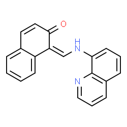 ChemSpider 2D Image | (1Z)-1-[(8-Quinolinylamino)methylene]-2(1H)-naphthalenone | C20H14N2O