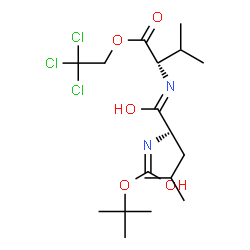 ChemSpider 2D Image | 2,2,2-Trichloroethyl N-{[(2-methyl-2-propanyl)oxy]carbonyl}-L-leucylvalinate | C18H31Cl3N2O5