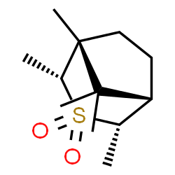 ChemSpider 2D Image | (1R,2R,4S,5S)-1,2,4,8,8-Pentamethyl-3-thiabicyclo[3.2.1]octane 3,3-dioxide | C12H22O2S