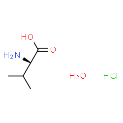 ChemSpider 2D Image | L-Valine hydrochloride hydrate | C5H14ClNO3