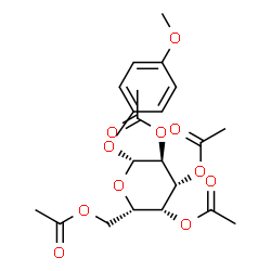 ChemSpider 2D Image | 4-Methoxyphenyl 2,3,4,6-tetra-O-acetyl-beta-L-galactopyranoside | C21H26O11