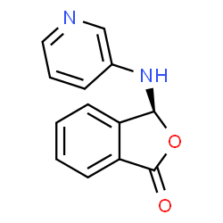 ChemSpider 2D Image | (3S)-3-(3-Pyridinylamino)-2-benzofuran-1(3H)-one | C13H10N2O2