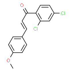 ChemSpider 2D Image | (2E)-1-(2,4-Dichlorophenyl)-3-(4-methoxyphenyl)-2-propen-1-one | C16H12Cl2O2