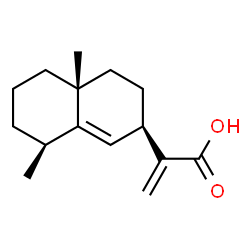 ChemSpider 2D Image | 2-[(2R,4aR,8S)-4a,8-Dimethyl-2,3,4,4a,5,6,7,8-octahydro-2-naphthalenyl]acrylic acid | C15H22O2