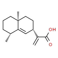ChemSpider 2D Image | 2-[(2S,4aS,8R)-4a,8-Dimethyl-2,3,4,4a,5,6,7,8-octahydro-2-naphthalenyl]acrylic acid | C15H22O2