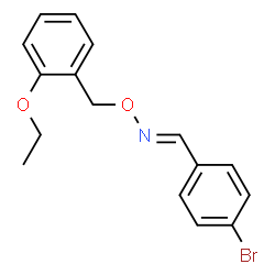ChemSpider 2D Image | (E)-1-(4-Bromophenyl)-N-[(2-ethoxybenzyl)oxy]methanimine | C16H16BrNO2
