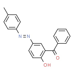 ChemSpider 2D Image | {2-Hydroxy-5-[(E)-(4-methylphenyl)diazenyl]phenyl}(phenyl)methanone | C20H16N2O2