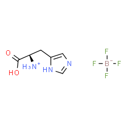 ChemSpider 2D Image | (1R)-1-Carboxy-2-(1H-imidazol-4-yl)ethanaminium tetrafluoroborate | C6H10BF4N3O2