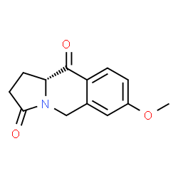 ChemSpider 2D Image | (10aR)-7-Methoxy-1,10a-dihydropyrrolo[1,2-b]isoquinoline-3,10(2H,5H)-dione | C13H13NO3