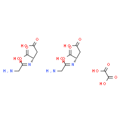 ChemSpider 2D Image | Glycyl-L-aspartic acid ethanedioate (2:1) | C14H22N4O14