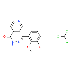 ChemSpider 2D Image | N'-[(E)-(2,3-Dimethoxyphenyl)methylene]isonicotinohydrazide - chloroform (1:1) | C16H16Cl3N3O3
