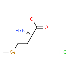 ChemSpider 2D Image | (2S)-2-Amino-4-(methylselanyl)butanoic acid hydrochloride (1:1) | C5H12ClNO2Se