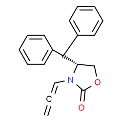 ChemSpider 2D Image | (4R)-4-(Diphenylmethyl)-3-propadienyl-1,3-oxazolidin-2-one | C19H17NO2