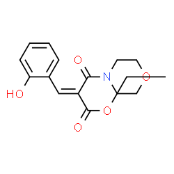 ChemSpider 2D Image | Ethyl (2E)-3-(2-hydroxyphenyl)-2-(4-morpholinylcarbonyl)acrylate | C16H19NO5