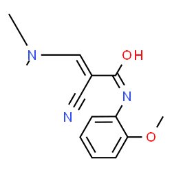 ChemSpider 2D Image | (2E)-2-Cyano-3-(dimethylamino)-N-(2-methoxyphenyl)acrylamide | C13H15N3O2