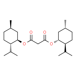 ChemSpider 2D Image | Bis[(1R,2S,5R)-2-isopropyl-5-methylcyclohexyl] malonate | C23H40O4