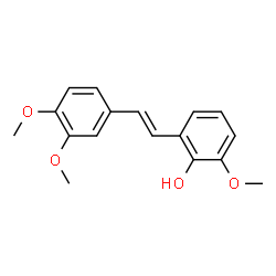 ChemSpider 2D Image | 2-[(E)-2-(3,4-Dimethoxyphenyl)vinyl]-6-methoxyphenol | C17H18O4
