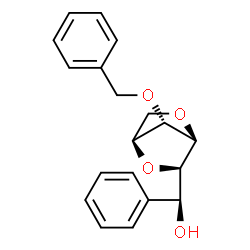 ChemSpider 2D Image | (1S)-2,5:3,6-Dianhydro-4-O-benzyl-1-C-phenyl-L-glucitol | C19H20O4