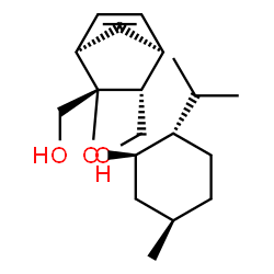 ChemSpider 2D Image | [(1R,2R,3R,4S)-2-{[(1R,2S,5R)-2-Isopropyl-5-methylcyclohexyl]oxy}bicyclo[2.2.1]hept-5-ene-2,3-diyl]dimethanol | C19H32O3