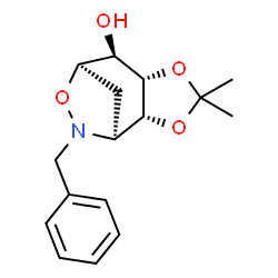 ChemSpider 2D Image | (1S,2R,6S,7S,8R)-10-Benzyl-4,4-dimethyl-3,5,9-trioxa-10-azatricyclo[6.2.1.0~2,6~]undecan-7-ol | C16H21NO4