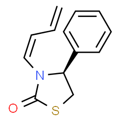 ChemSpider 2D Image | (4S)-3-[(1Z)-1,3-Butadien-1-yl]-4-phenyl-1,3-thiazolidin-2-one | C13H13NOS