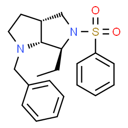 ChemSpider 2D Image | (3aR,6S,6aR)-1-Benzyl-6-ethyl-5-(phenylsulfonyl)octahydropyrrolo[3,4-b]pyrrole | C21H26N2O2S