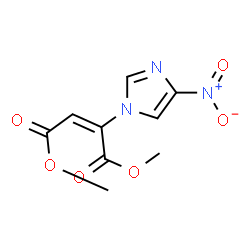ChemSpider 2D Image | Dimethyl (2E)-2-(4-nitro-1H-imidazol-1-yl)-2-butenedioate | C9H9N3O6