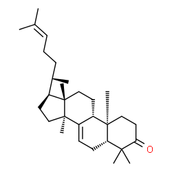 ChemSpider 2D Image | (13alpha,14beta,17alpha,20S)-Lanosta-7,24-dien-3-one | C30H48O