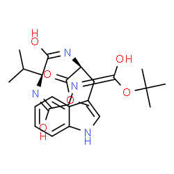 ChemSpider 2D Image | Methyl N-{[(2-methyl-2-propanyl)oxy]carbonyl}glycylvalyl-L-tryptophanate | C24H34N4O6