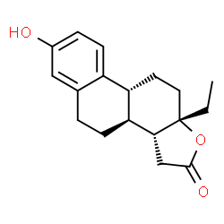 ChemSpider 2D Image | (3aR,3bS,9bR,11aS)-11a-Ethyl-7-hydroxy-3a,3b,4,5,9b,10,11,11a-octahydrophenanthro[2,1-b]furan-2(3H)-one | C18H22O3