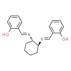 ChemSpider 2D Image | 2,2'-{(1S,2S)-1,2-Cyclohexanediylbis[nitrilo(E)methylylidene]}diphenol | C20H22N2O2