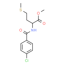 ChemSpider 2D Image | Methyl N-(4-chlorobenzoyl)methioninate | C13H16ClNO3S