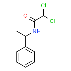 ChemSpider 2D Image | 2,2-Dichloro-N-(1-phenylethyl)acetamide | C10H11Cl2NO