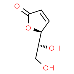 ChemSpider 2D Image | (5S)-5-[(1R)-1,2-Dihydroxyethyl]-2(5H)-furanone | C6H8O4