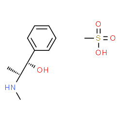 ChemSpider 2D Image | (1R,2S)-2-(Methylamino)-1-phenyl-1-propanol methanesulfonate (1:1) | C11H19NO4S