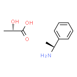 ChemSpider 2D Image | (2S)-2-Hydroxypropanoic acid - (1R)-1-phenylethanamine (1:1) | C11H17NO3