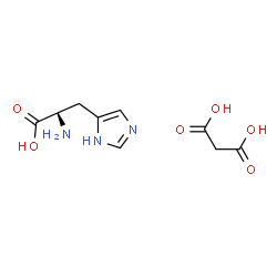 ChemSpider 2D Image | L-Histidine - malonic acid (1:1) | C9H13N3O6
