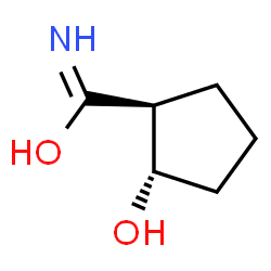 ChemSpider 2D Image | (1S,2S)-2-Hydroxycyclopentanecarboxamide | C6H11NO2