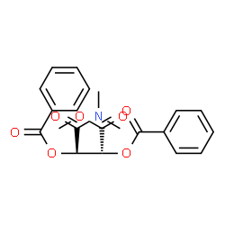 ChemSpider 2D Image | (2R,3R)-1-(Dimethylamino)-4-methoxy-1,4-dioxo-2,3-butanediyl dibenzoate | C21H21NO7