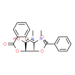 ChemSpider 2D Image | (2R,3R)-1-(Dimethylamino)-4-(methylamino)-1,4-dioxo-2,3-butanediyl dibenzoate | C21H22N2O6