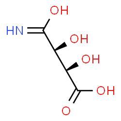 ChemSpider 2D Image | (2R,3R)-4-Amino-2,3-dihydroxy-4-oxobutanoic acid | C4H7NO5